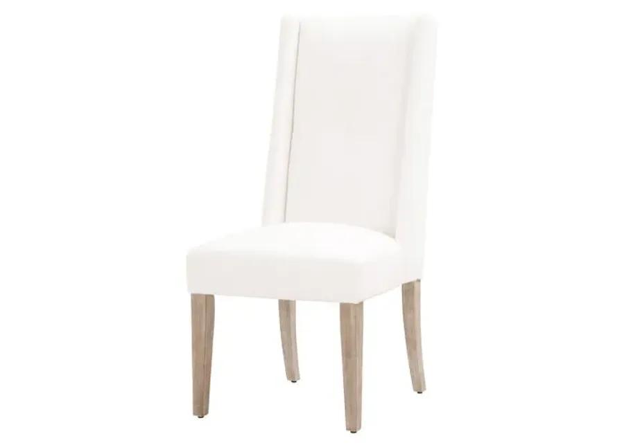 Set of 2 Milly Dining Chairs - Pearl Performance - White