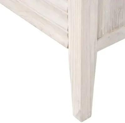 Camille Entry Cabinet - Whitewash - Beige