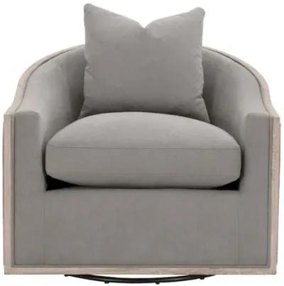 Milly Swivel Club Chair - Slate Performance