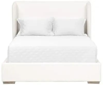 Remy Wingback Bed - Pearl Performance - White, Comfortable, Durable