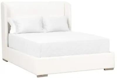 Remy Wingback Bed - Pearl Performance - White, Comfortable, Durable