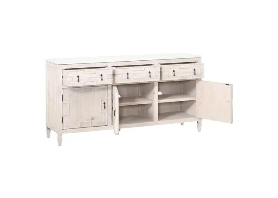 Esha Media Sideboard - Whitewash