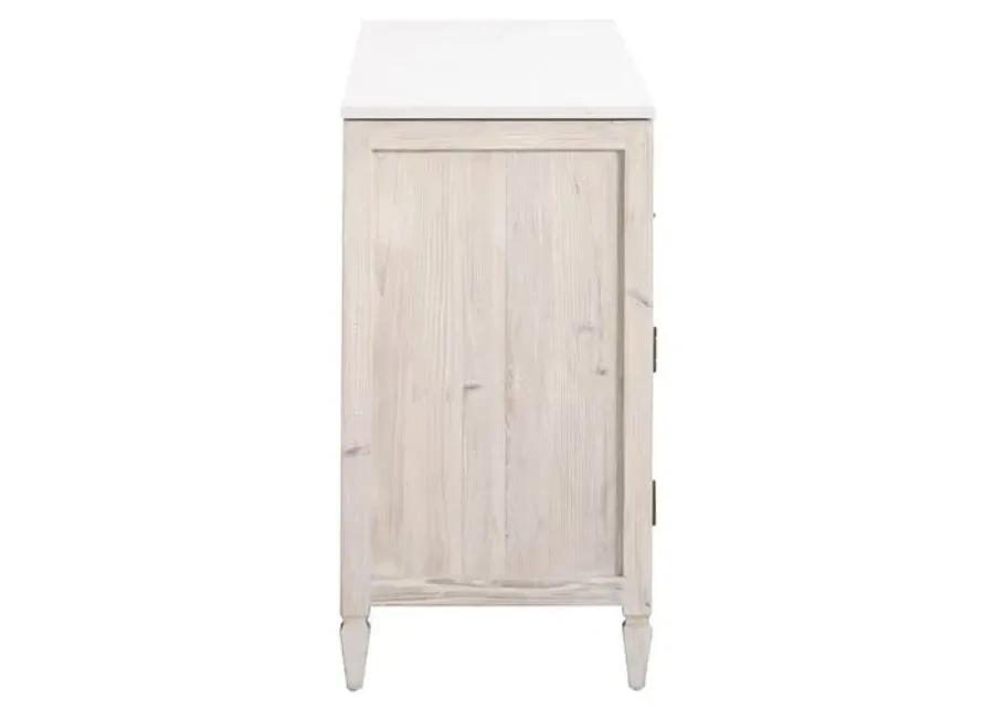 Esha Media Sideboard - Whitewash