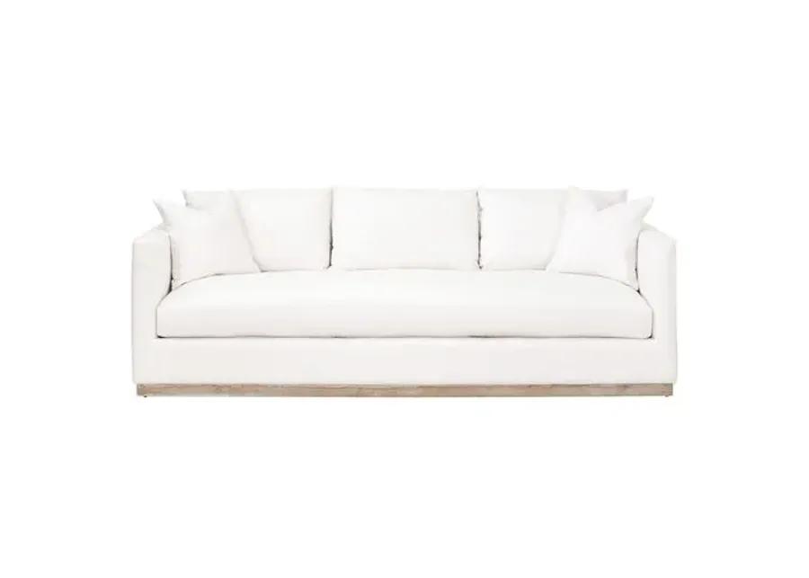 Ryan Plinth-Base 96" Sofa - Pearl Performance