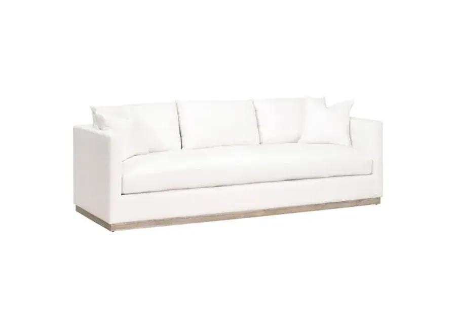 Ryan Plinth-Base 96" Sofa - Pearl Performance