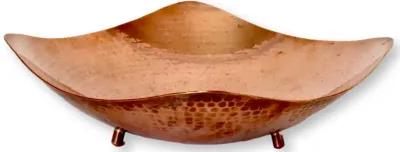 1950s Hand Beaten Borrowdale Copper Bowl - The Queens Landing - Red