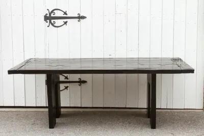 Distressed Ironwood Dining Table - de-cor