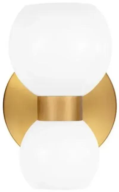 Visual Comfort - Londyn Single 2-Light Sconce - Burnished Brass - Gold