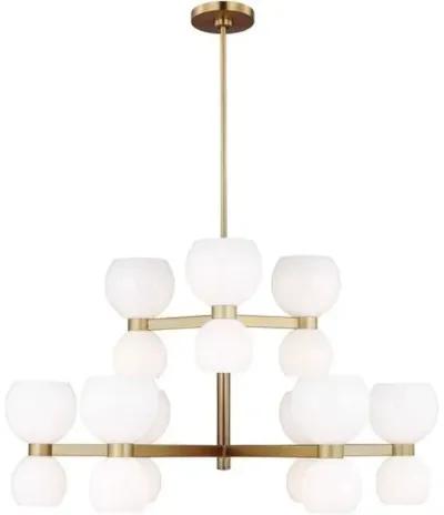 Visual Comfort - Londyn Medium 18-Light Chandelier - Burnished Brass - Gold