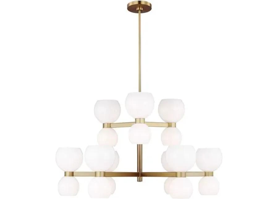 Visual Comfort - Londyn Medium 18-Light Chandelier - Burnished Brass - Gold