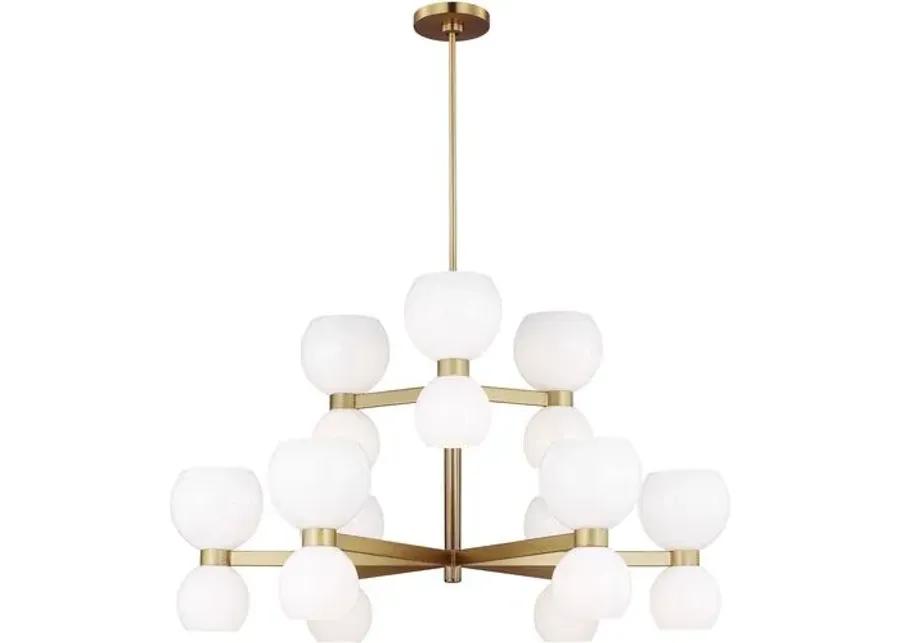 Visual Comfort - Londyn Medium 18-Light Chandelier - Burnished Brass - Gold