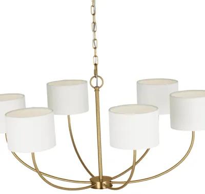 Visual Comfort - Sawyer Medium 6-Light Chandelier - Burnished Brass - Gold