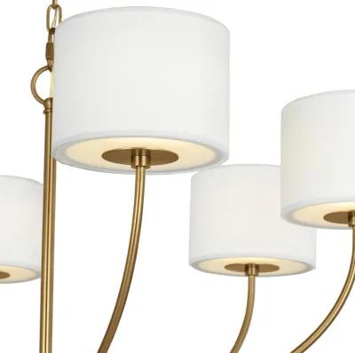 Visual Comfort - Sawyer Medium 6-Light Chandelier - Burnished Brass - Gold