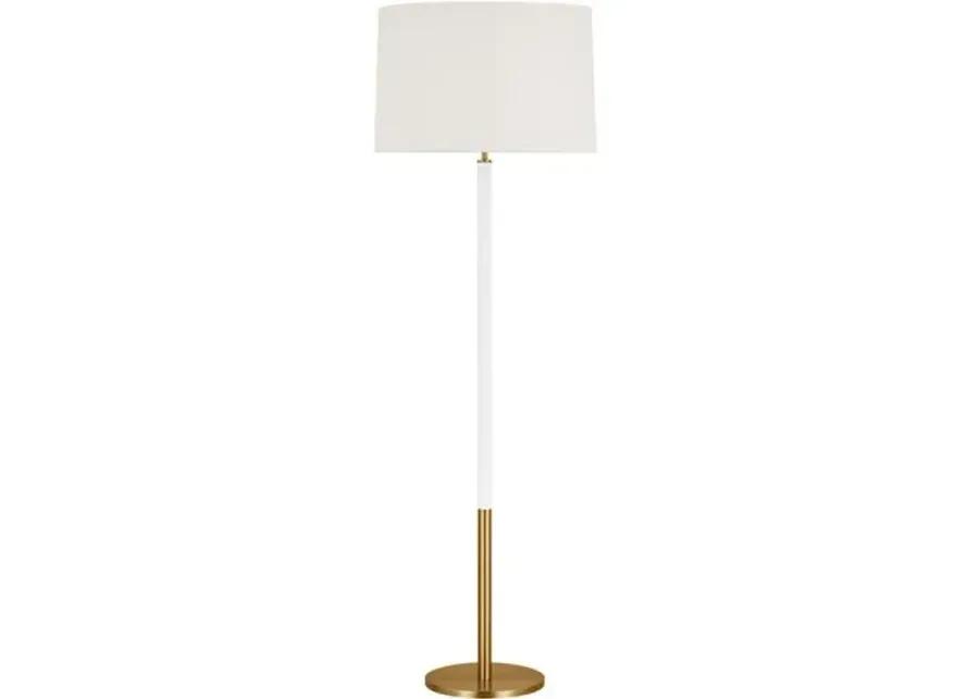 Visual Comfort - Monroe Floor Lamp - Burnished Brass