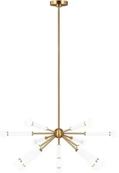 Visual Comfort - Monroe 12-Light Chandelier - Burnished Brass - Gold