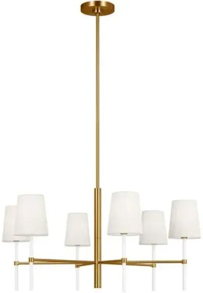 Visual Comfort - Monroe Medium 6-Light Chandelier - Burnished Brass - Gold