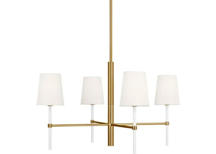 Visual Comfort - Monroe Small 4-Light Chandelier - Burnished Brass - Gold