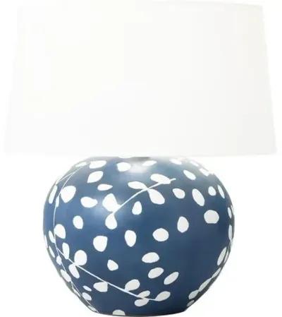 Visual Comfort - Nan Ceramic Table Lamp - Semi Matte Navy Blue