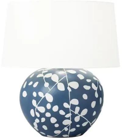 Visual Comfort - Nan Ceramic Table Lamp - Semi Matte Navy Blue