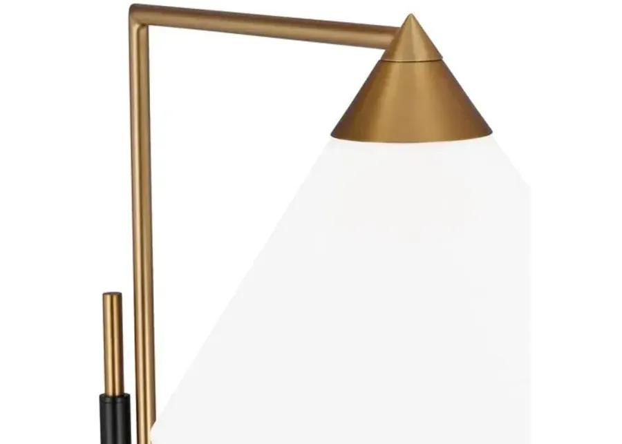 Visual Comfort - Franklin Task Floor Lamp - Burnished Brass/Deep Bronze