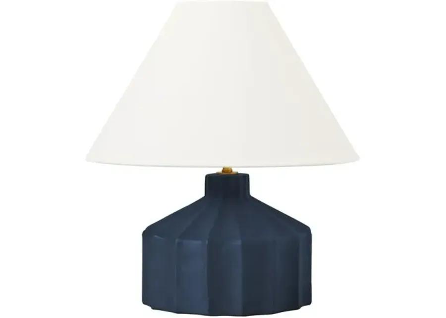 Visual Comfort - Veneto Small Table Lamp - Matte Blue Wash