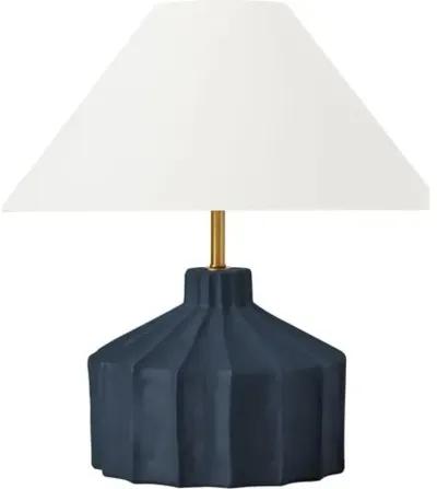 Visual Comfort - Veneto Medium Table Lamp - Matte Blue Wash