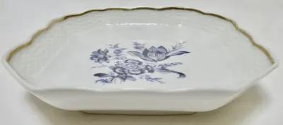 Ginori Italian Gilt Porcelain Tulip Tray - The Emporium Ltd. - Blue