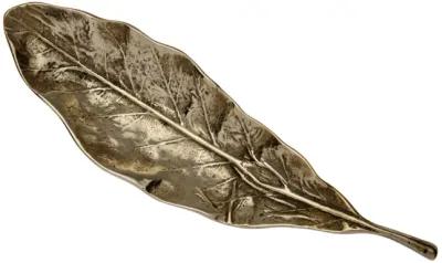 Cast Brass Tobacco Leaf by Oskar Hansen - Fleur de Lex Antiques - Gold