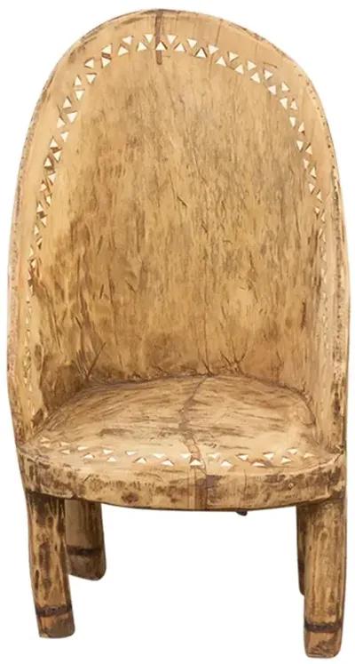 Farmhouse Bleached & Inlaid Naga Chair - de-cor - Brown