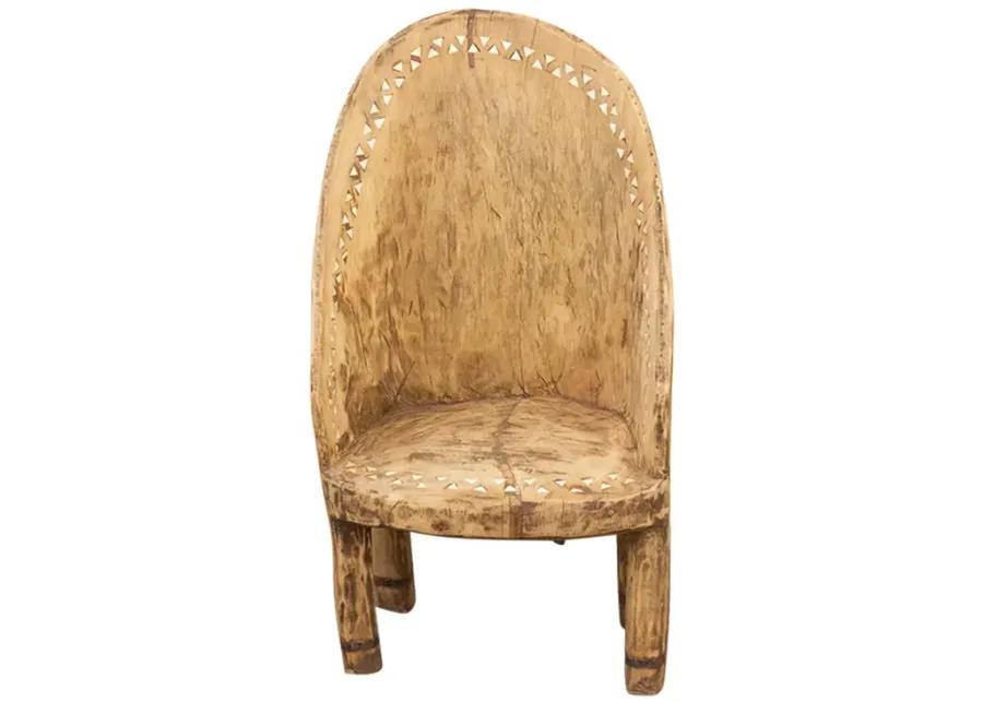 Farmhouse Bleached & Inlaid Naga Chair - de-cor - Brown