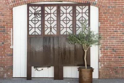 Set of Four - Antique Asian Screen Doors - de-cor - Brown