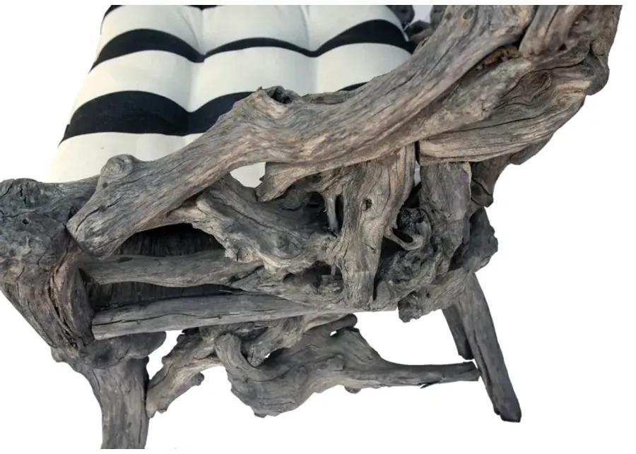 King Handmade Drift Wood Chair - Fleur de Lex Antiques - Handcrafted - Gray