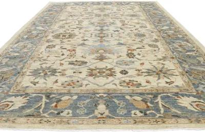 Persian Sultanabad Rug - 9'05" x 12'03" - Esmaili Rugs & Antiques - Beige - Beige