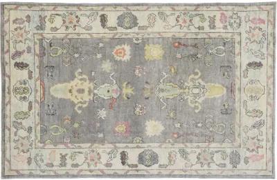 Turkish Oushak Rug - 6'11"x10'08" - Esmaili Rugs & Antiques - Gray - Gray