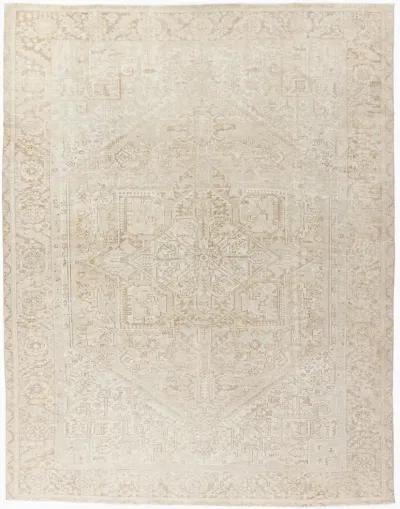 Persian Heriz Area Rug 10'8 X 13'5 - Beige - Beige