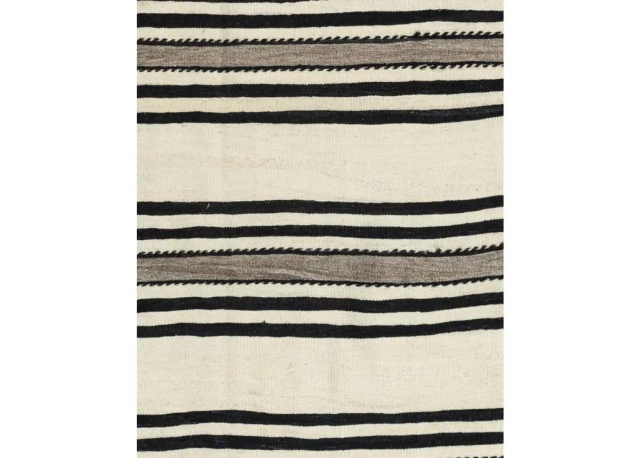 Turkish Kilim Runner Rugs 4'4 X 13'11 - Black - Black