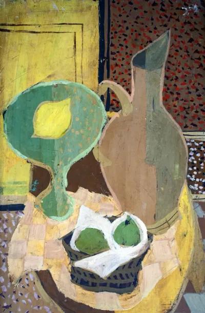 1920 Charles Levier Cubist - Fleur de Lex Antiques - Green