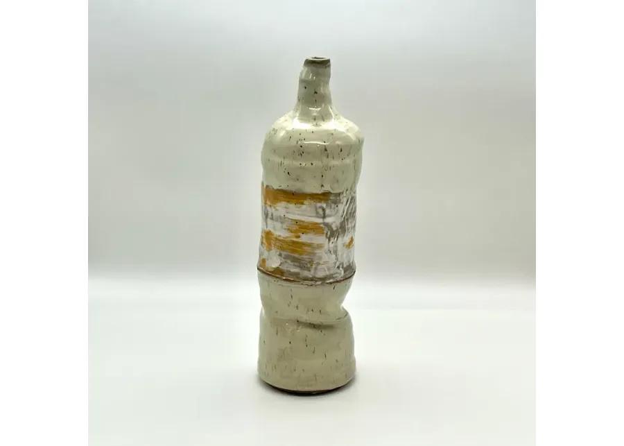 C. 1970s Tall Art Pottery Vessel - Pilar Collection - Beige