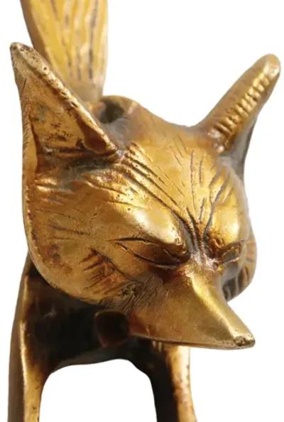 Little Fox Gold Brass Door Knocker - Interesting Things