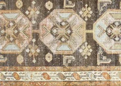 1940s Persian Melayer Runner - 3'1"x13'9" - Nalbandian - Brown