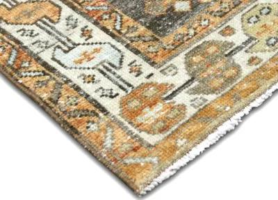 1940s Persian Melayer Runner - 3'1"x13'9" - Nalbandian - Brown