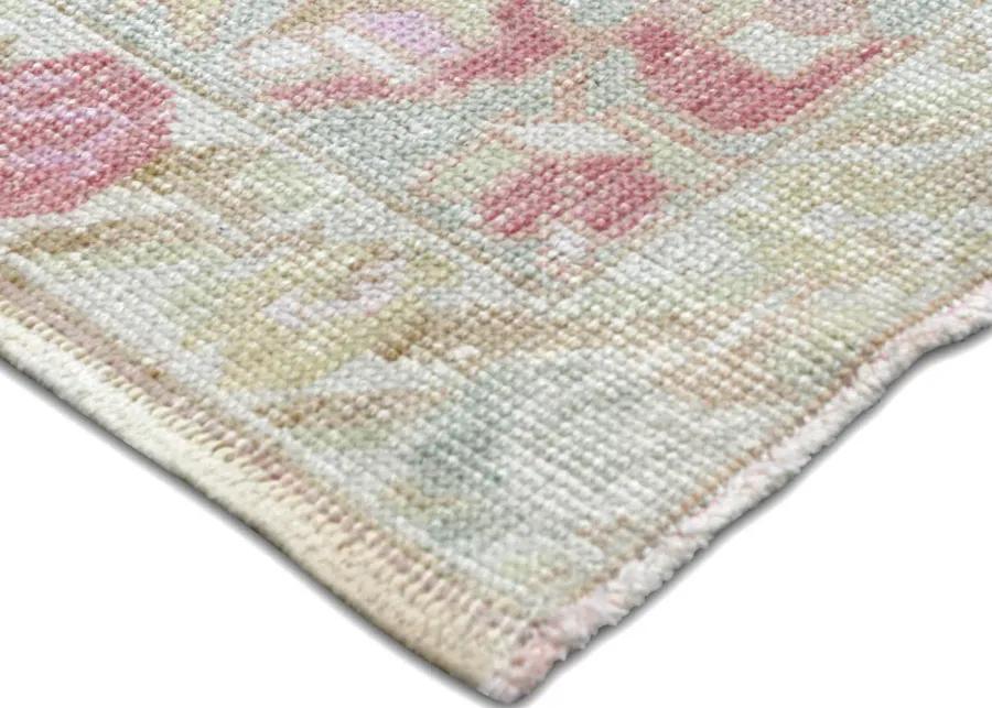 1960sTurkish Oushak Rug - 4'6"x7'4" - Nalbandian - Pink - Pink