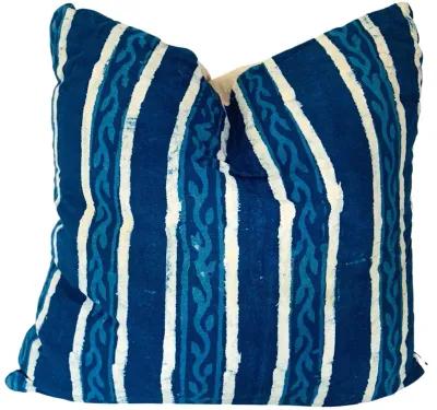 Hand-Printed Shibori Throw Pillow - Eat Drink Home