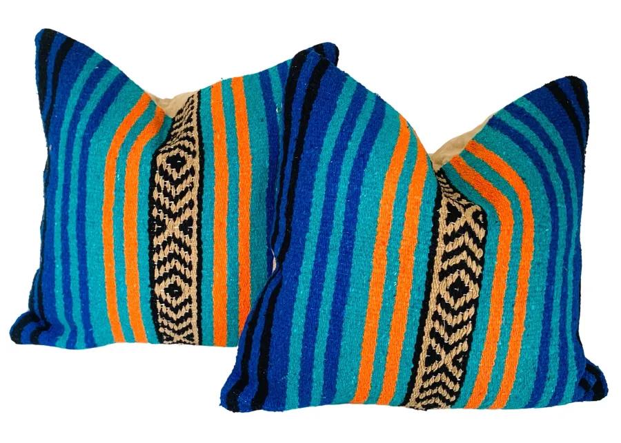 Mexican Serape Throw Pillows - Set of 2 - Eat Drink Home