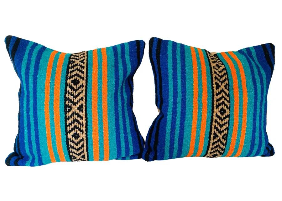 Mexican Serape Throw Pillows - Set of 2 - Eat Drink Home