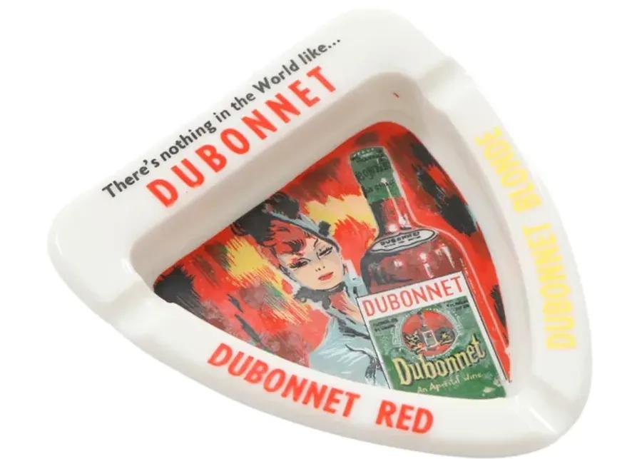 Dubonnet Opaline Glass Ashtray - Interesting Things - White