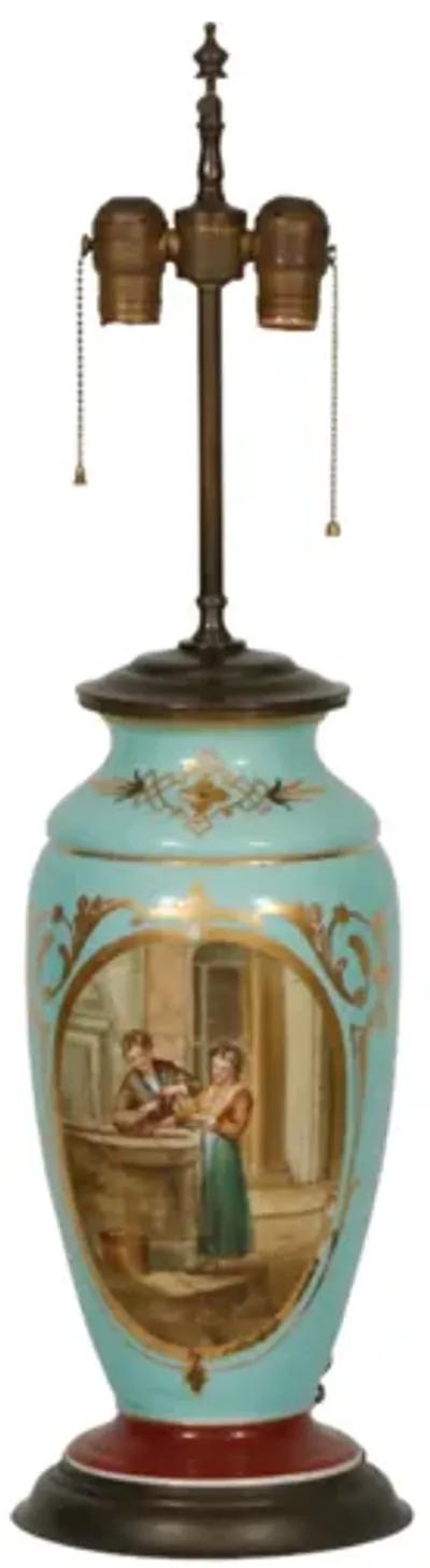 Sevres Style Porcelain Table Lamp - Interesting Things