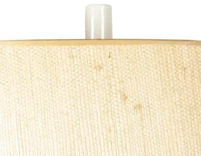 Saint Lucia Couture Table Lamp - White/Seagrass - Bradburn Home