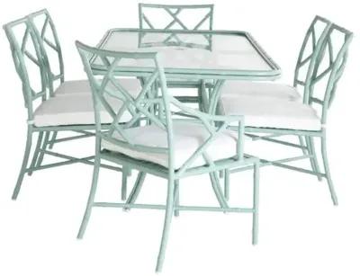 Kit Celadon 7-Pc Dining Set - White