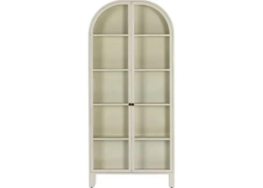 Brady Arched Cabinet - Cream - Ivory